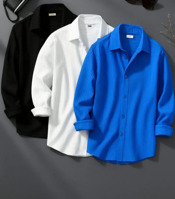 Kendinden Çizgili Gömlek