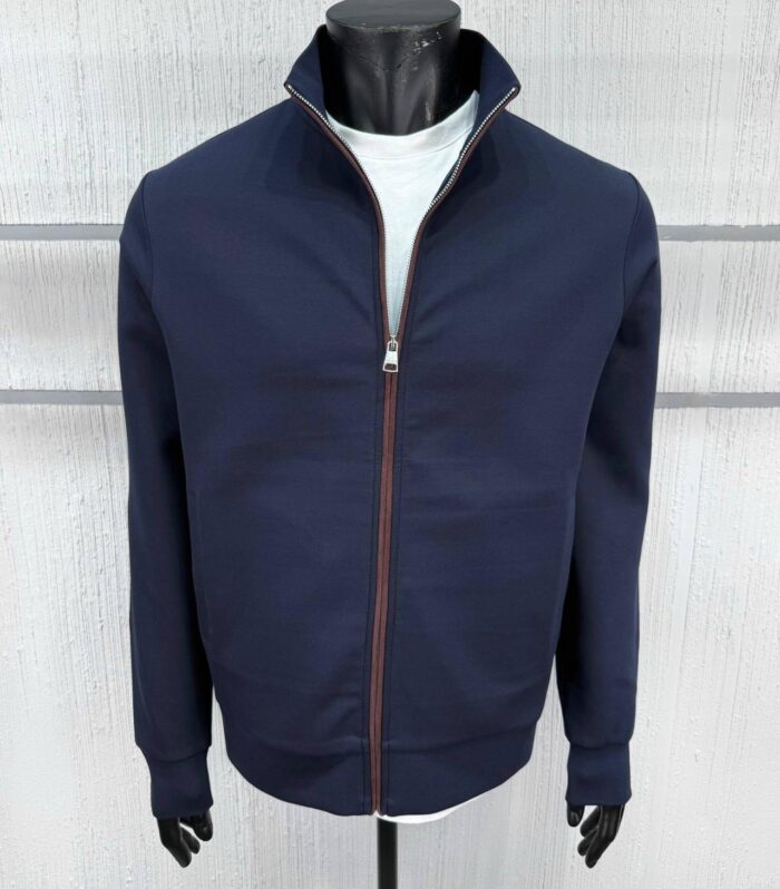 Fermuarlı Baharlık Mont (Lacivert)