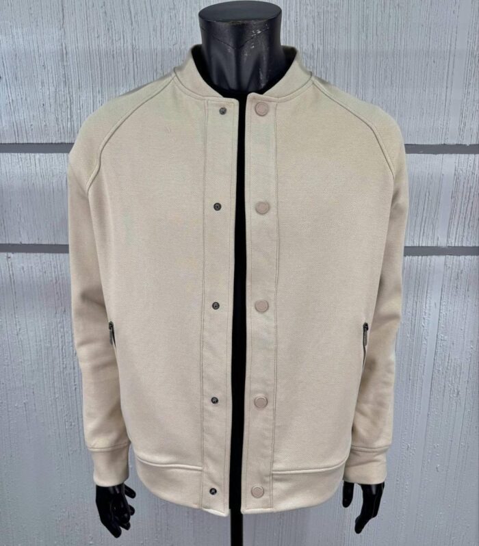 Düğmeli Baharlık Mont (Bej)